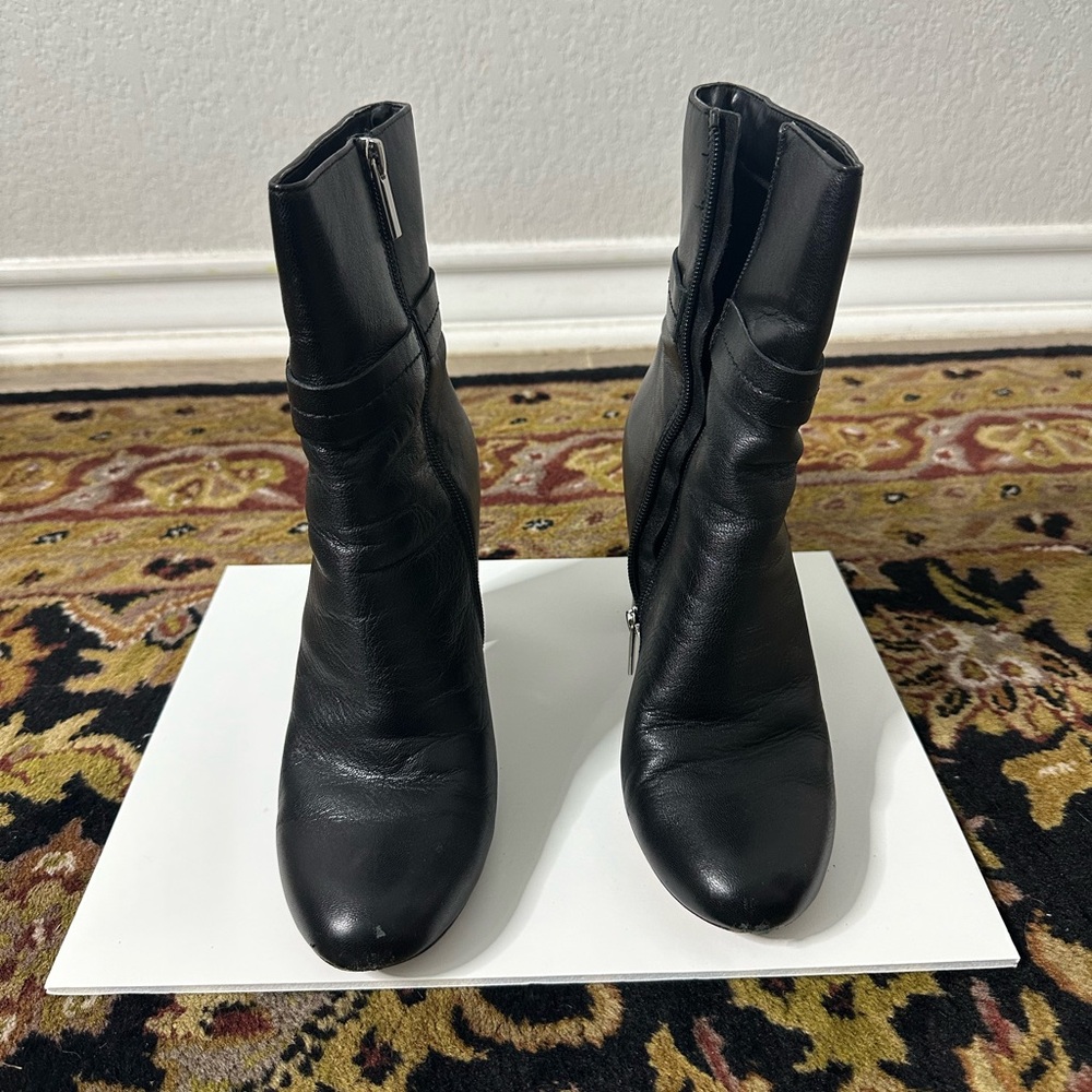WHBM Black Leather Boots “Bailey” Size 10
